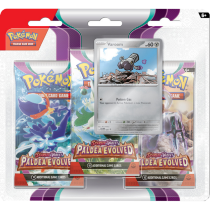 Pokémon Paldea Evolved 3 pack blister
