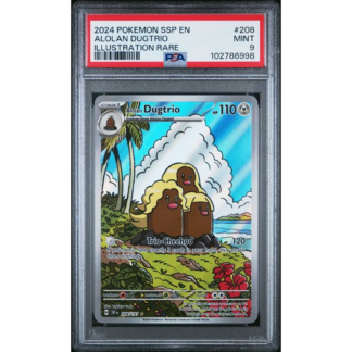 Alolan Dugtrio - Surging Sparks - PSA 9