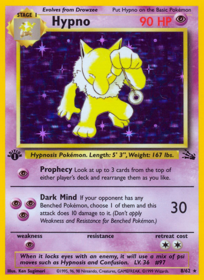 Hypno - 1st Edition Fossil