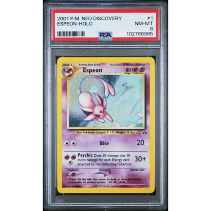 Espeon - Neo Discovery - PSA 8