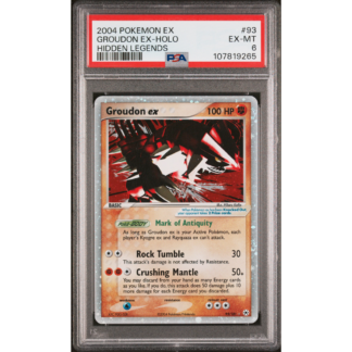Pokemon groudon ex hidden legends psa 6