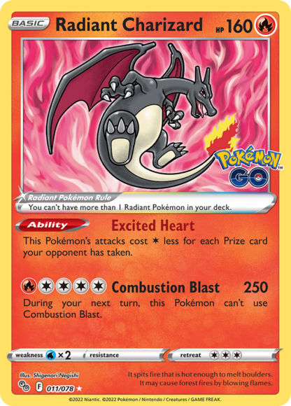 Radiant Charizard - Pokémon GO
