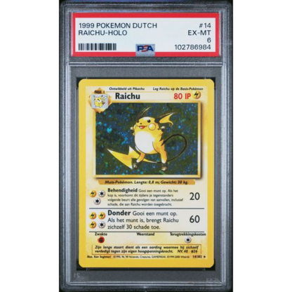 Raichu Dutch - Base Set - PSA 6