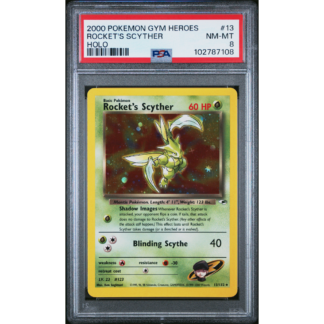 Pokemon rocket's scyther gym heroes psa 8