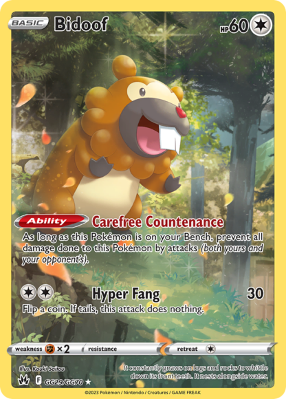 Bidoof - Crown Zenith Galarian Gallery