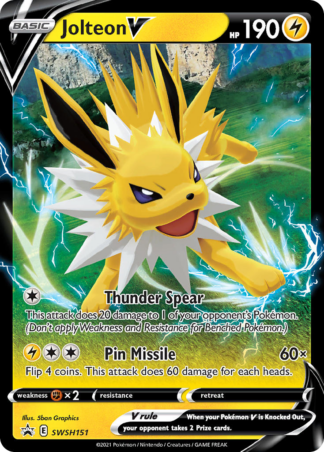 Jolteon V - SWSH Black Star Promos