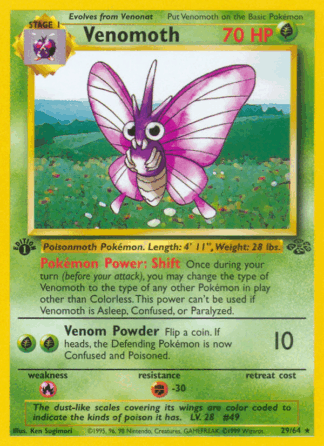 Venomoth - 1st Edition Jungle NL
