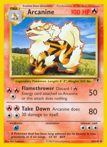 Arcanine Reverse - Legendary Collection