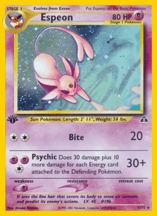 Espeon - 1st Edition Neo Discovery