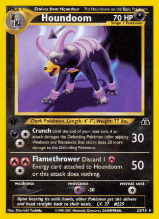 Houndoom - 1st Edition Neo Discovery