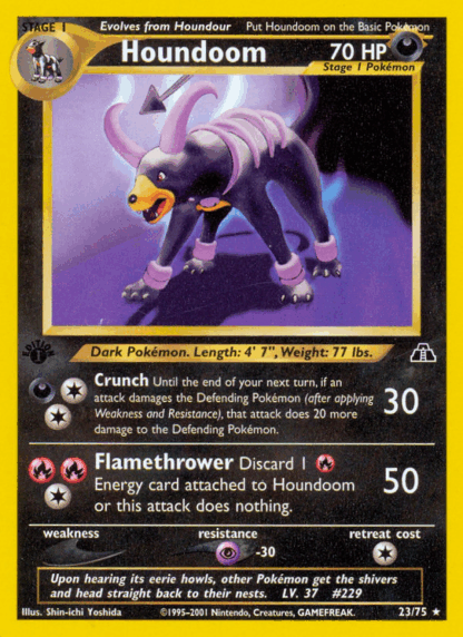 Houndoom - 1st Edition Neo Discovery