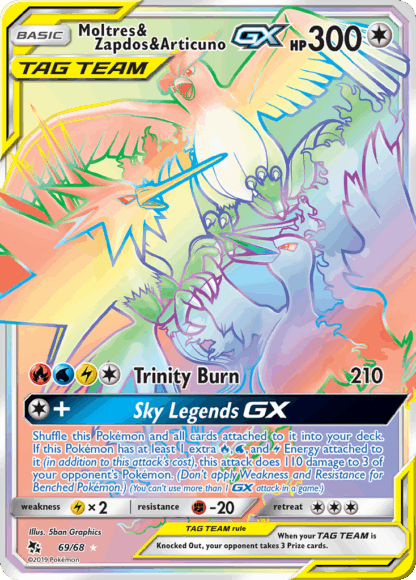 Moltres & Zapdos & Articuno-GX - Hidden Fates