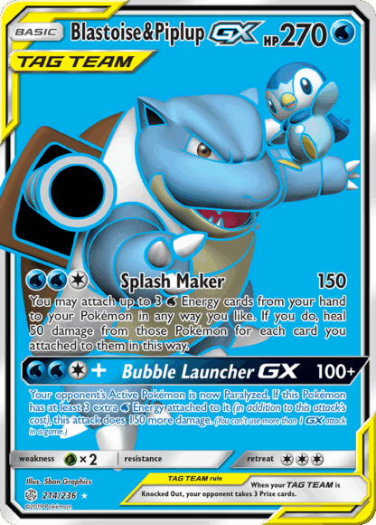 Blastoise & Piplup-GX - Cosmic Eclipse