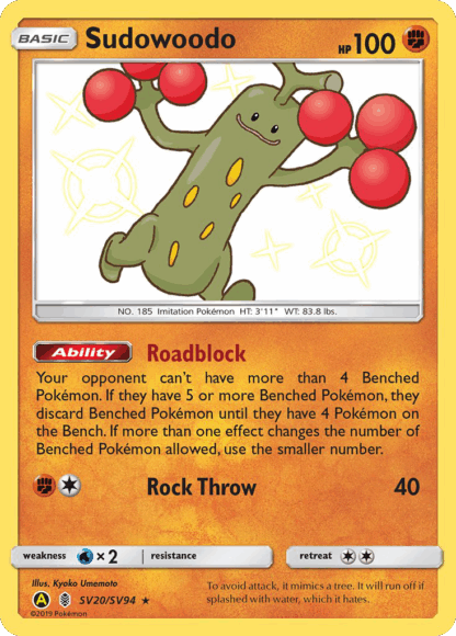 Sudowoodo - Hidden Fates Shiny Vault