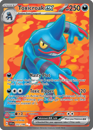 Toxicroak ex - Scarlet & Violet