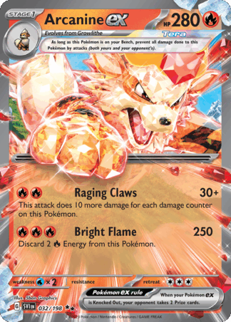 Arcanine ex - Scarlet & Violet