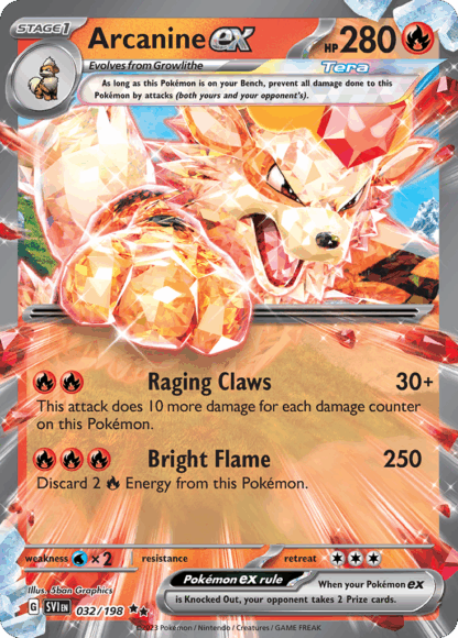 Arcanine ex - Scarlet & Violet