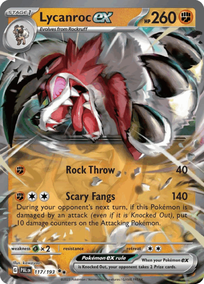 Lycanroc ex - Paldea Evolved