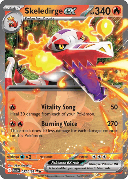 Skeledirge ex - Paldea Evolved