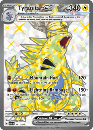 Tyranitar ex - Obsidian Flames