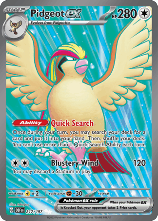 Pidgeot ex - Obsidian Flames
