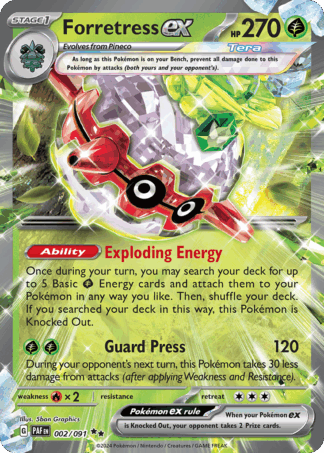 Forretress ex - Paldean Fates