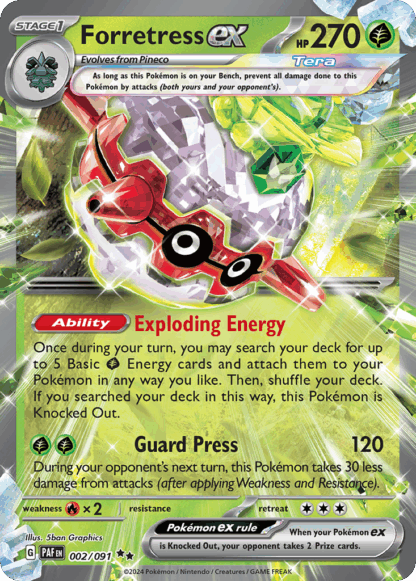 Forretress ex - Paldean Fates