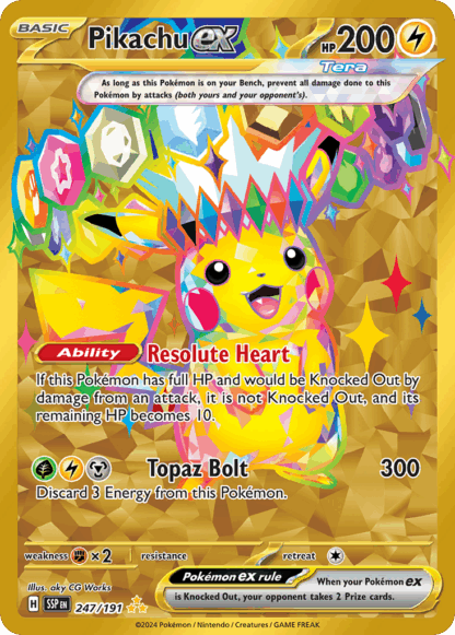 Pikachu ex - Surging Sparks