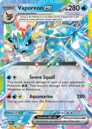 Vaporeon ex - Prismatic Evolutions