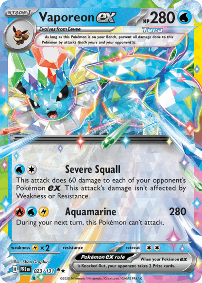 Vaporeon ex - Prismatic Evolutions