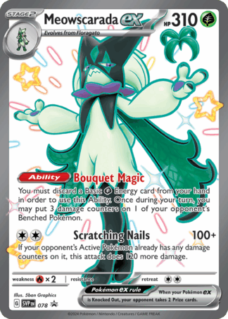 Meowscarada ex - Scarlet & Violet Black Star Promos