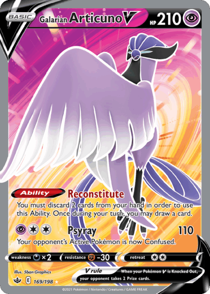 Galarian Articuno V - Chilling Reign