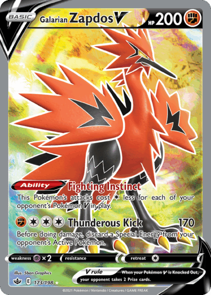 Galarian Zapdos V - Chilling Reign