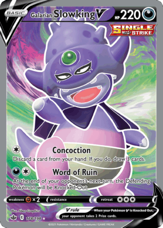 Galarian Slowking V - Chilling Reign