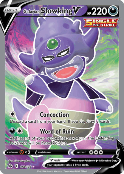 Galarian Slowking V - Chilling Reign