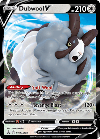 Dubwool V - SWSH Black Star Promos