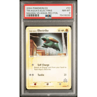 Team Aqua's Electrike Reverse - Magma vs Aqua - PSA 8
