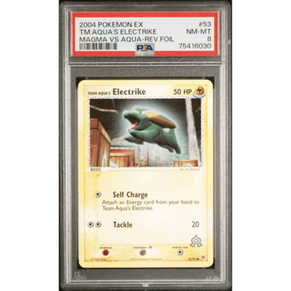 Team Aqua's Electrike Reverse - Magma vs Aqua - PSA 8