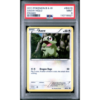 Axew - Black & White Promo - PSA 9