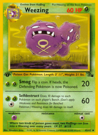 Weezing - 1st Edition Fossil NL