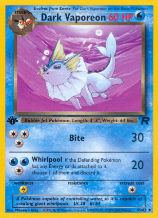 Dark Vaporeon - Team Rocket