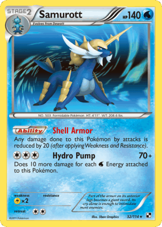 Samurott - Black & White