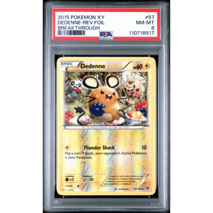 Dedenne - Rev. Foil Breakthrough - PSA 8