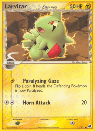 Larvitar δ Reverse - Dragon Frontiers