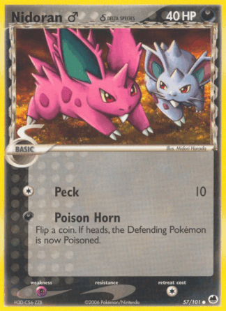 Nidoran ♂ δ Reverse - Dragon Frontiers