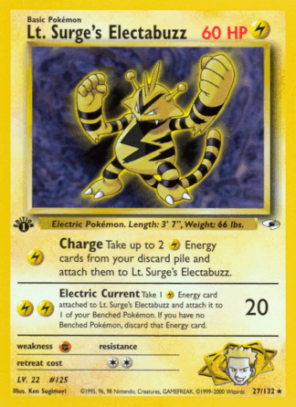Lt. Surge's Electabuzz - Gym Heroes