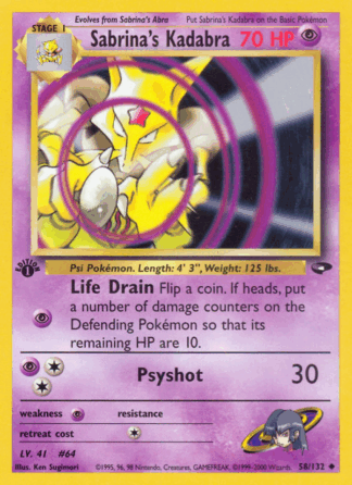 Sabrina's Kadabra - Gym Challenge