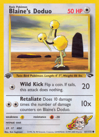 Blaine's Doduo - Gym Challenge