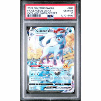 Glaceon Vmax - Evolving Skies - PSA 10