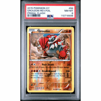 Groudon - Rev. Foil Primal Clash - PSA 8